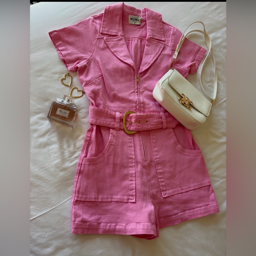 Show Me Your MuMu Pink Outlaw Romper
